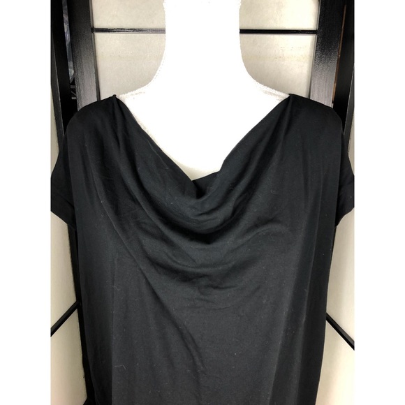 Eileen Fisher Cowl Neck Shift Dress Black Small - Picture 2 of 2